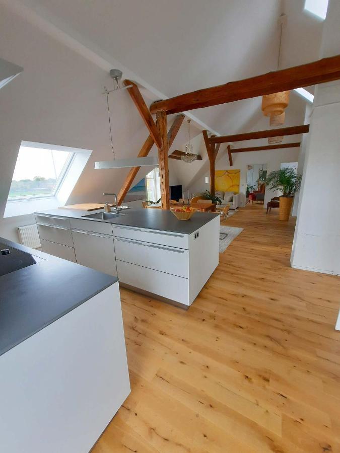 Luxurioeses Loft Mit Schoenem Blick Tremsbüttel Exterior foto